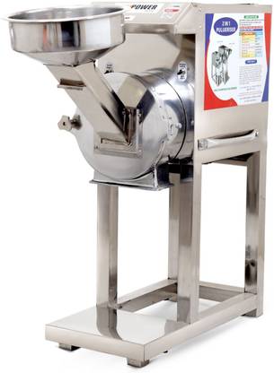 MILL POWER Machine | Flour Mill Machine Price from Direct Manufacturer 3 hp 2 in 1 Semi Automatic Commercial Atta chakki for Business | Pulverizer Flourmill