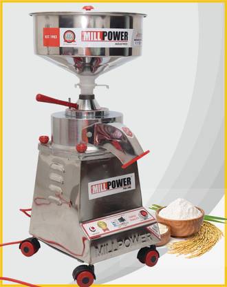 MILL POWER 9 kg/hr, 750W, EXPORT MODEL, TO GRIND ALL GRAINS USING 6" Stone Grinder Stone Type Mini Flour Mill - Easy to Use, Low-Noise, Fineness Domestic Use Flourmill