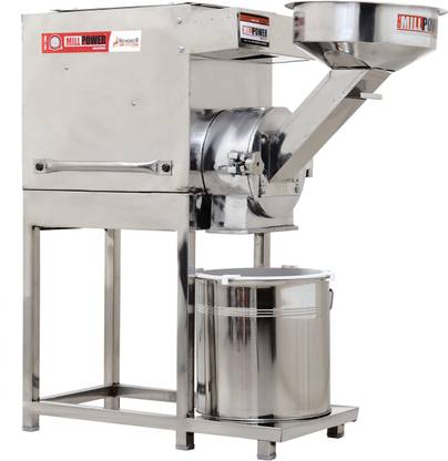 MILL POWER 20 kg/hr, 1400W, EXPORT MODEL, TO GRIND ALL GRAINS USING 4 ARM Cutter Atta Chakki Machine For Business Price 2 HP 2in1 Pulverizer Machine for Business Flourmill