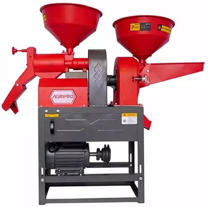 AGRIPRO 3 HP Combined Rice Mill Machine With Motor APCR6N409FC Flourmill