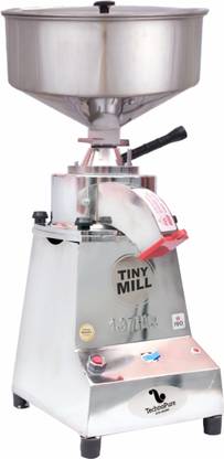 TechnoPure Tiny Mill 500 Automatic Light Weight Small Domestic Flour Mill Machine for Home 1.37HP Mini Gharelu Aata Chakki, 8-15 Kg/Hour Flour Mill (Tiny Mill 500 - 125) Flourmill