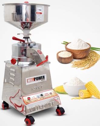 MILL POWER One Of The Top 10 Atta Chakki Flour Mill Machine In India No.1 in Year 2022 No.1 Atta Chakki In India - Easy To Use, Low-noise, Fineness Domestic Flour Mill Flourmill