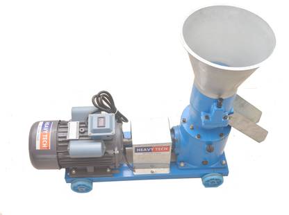HEAVY TECH Pellet Making Machine Cattle Feed Pellet Mill 3 HP/50-100Kg/hr. Semi-Automatic Flourmill