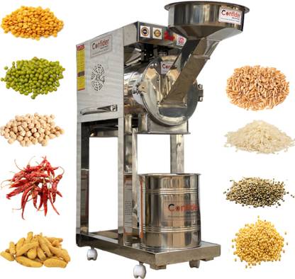 Confider 2 HP 2 in 1 Pulverizer | 2HP Atta Chakki Price | Stainless Steel Wheat Mill | Atta Ki Chakki | Masala Grinder Machine | 1500 W Home Pulveriser Flourmill