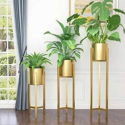 Nifsa store pilant stand set of 3 Iron Flower Basket