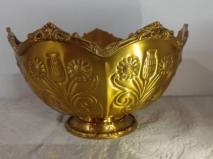 Harmex International AM-013 Brass Flower Basket