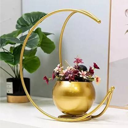 Appraise Home Impex MSVgold 2 Iron Flower Basket