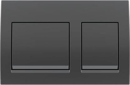 Geberit Flush Plate | Black Chrome | 115.045.QC.3 | Compatible with Concealed Cistern | Flush Tank Lever