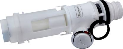 Parryware Slimline Tank Dual Flush Outlet Assembly with Knob Flush Tank Lever