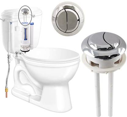 Imaashi Dual Flush Toilet Tank Button - 58mm Replaceable Round Push Button Flush Tank Lever