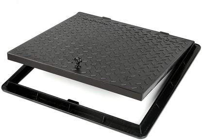 JK Polyvinyl Chloride (PVC) Heavy Duty Durable Manhole Cover-12*12-Inch Flush Tank Lid