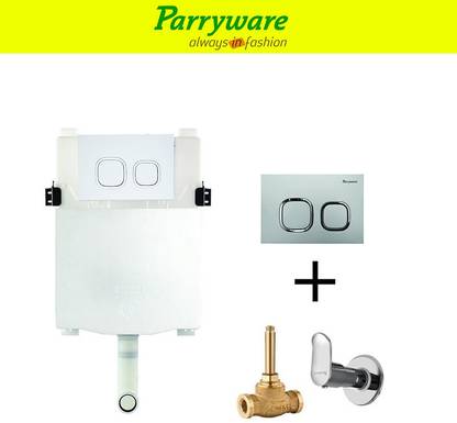 Parryware Linea Concealed Cistern with concealed body alpha upper part 071 Dual Flush Tank