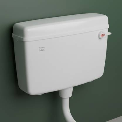 Parryware Slimline Single Flush Polymer Cistern for Toilet With complete flushing set Single Flush Tank