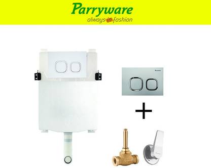Parryware Linea Concealed Cistern with concealed body Aqua upper part 022 Dual Flush Tank