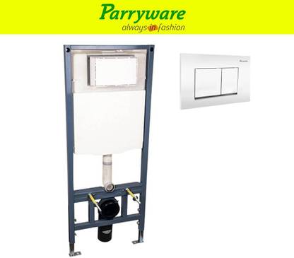 Parryware Linea Full Frame Concealed Cistern with Flush plate set of 1 pic 042 Dual Flush Tank