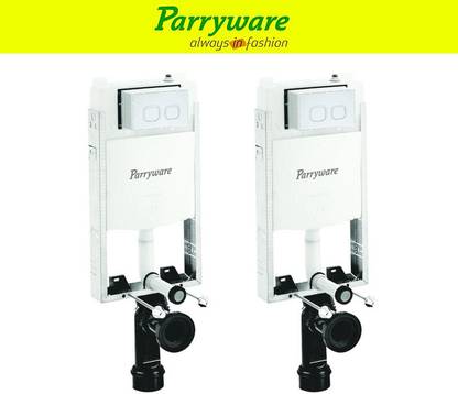 Parryware Half Frame Concealed Cistern with Flush plate set of 2 pic 324 Dual Flush Tank