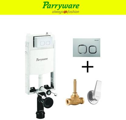 Parryware Half Frame Concealed Cistern with Aqua concealed body upper part 083 Dual Flush Tank
