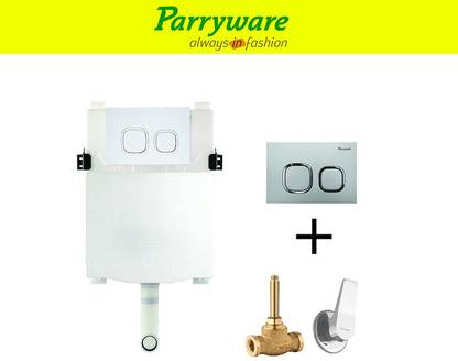 Parryware Linea Concealed Cistern with concealed body Aqua upper part 211 Dual Flush Tank