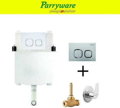 Parryware Linea Concealed Cistern with concealed body Edge upper part 042 Dual Flush Tank
