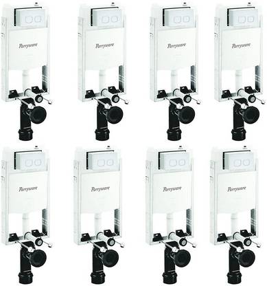 Parryware Half Frame Concealed Cistern with Flush Plate set of 8 pic 055 Dual Flush Tank