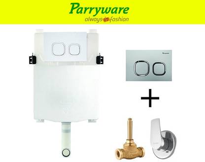 Parryware Linea Concealed Cistern with concealed body Primo upper part 144 Dual Flush Tank