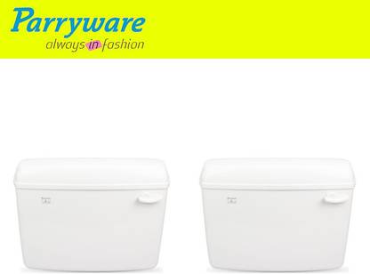 Parryware Slimline Single Flush Cistern set of 2 pic 0265 Side Handle Flush Tank