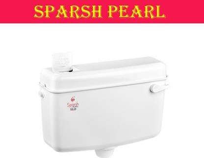 Sparsh Pearl Flo single flush tank cisten with air frehener set of 1 pic 149 Side Handle Flush Tank