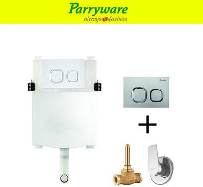 Parryware Linea Concealed Cistern with concealed body Primo upper part 071 Dual Flush Tank