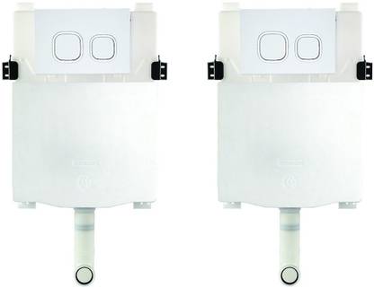 Parryware Concealed Cistern with Flush Plate set of 2 pic 171 Dual Flush Tank
