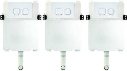 Parryware Concealed Cistern with Flush Plate set of 3 pic 145 Dual Flush Tank