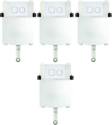 Parryware Concealed Cistern with Flush Plate set of 4 pic 205 Dual Flush Tank