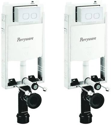 Parryware Half Frame Concealed Cistern with Flush Plate set of 2 pic 114 Dual Flush Tank