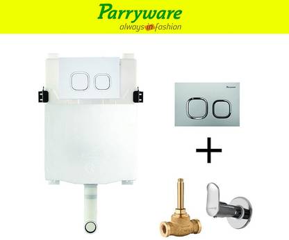 Parryware Linea Concealed Cistern with concealed body alpha upper part 152 Dual Flush Tank