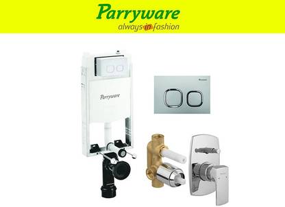 Parryware Half Frame Concealed Cistern, with divater body upper Euclid set of 1 pic 255 Dual Flush Tank