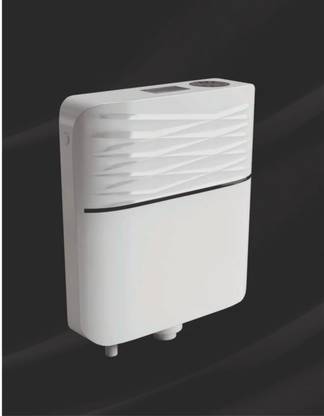 TIOTI mart Toilet Flush Tank Pacific Single Push Button Cistern Flush Tank 8 Liter Capacity Single Flush Tank