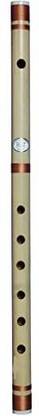 Gold Rush D Natural Medium Scale Professional Right Hand Flute ( Bansuri) 18 Inch Bamboo Flute