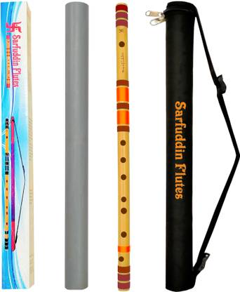 Sarfuddin Flutes C Sharp Medium 18 Inches Bamboo Flutes / Bansuri Bamboo Flute