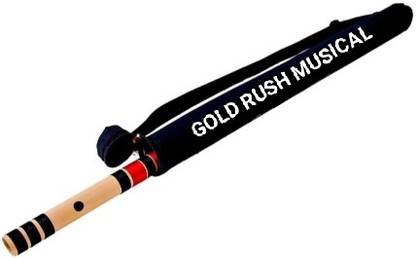 Gold Rush DD Base Well Tune Professional Flute 24.3 inch Bansuri English Note Bamboo Flute
