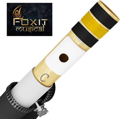 Foxit Musical Right Handed C Natural | Tuned With Tanpura A=440Hz | PVC Fiber Flute Fiber Flute