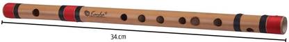 Kanha G Scale Natural Medium Bamboo Flute Musical Instrument (Bansuri) Bamboo Flute