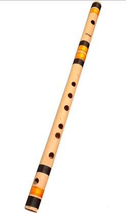 IBDA Melodious Natural C Sharp Scale flute for Beginners / Kids Bamboo Bansuri 19" Bamboo Flute