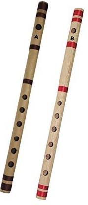 SG MUSICAL A And B Scale Bamboo Indian Wooden Flute