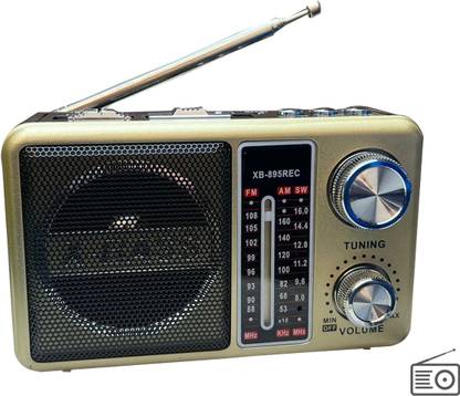 Fangtooth XB-895REC AM/FM/SW 3 Bands Radio with LED Torch & Recording Bluetooth Mp3 Player FM Radio