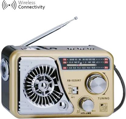 Fangtooth XB-522BT Bluetooth Mp3 Player with Torch AM/FM/SW 3 Bands World Receiver FM Radio
