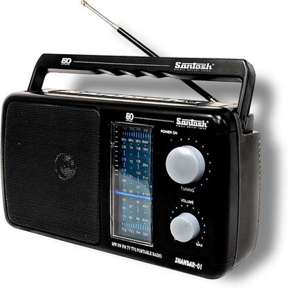 Santosh SHANDAR-01 5 BAND MW/SW/FM/TV1/TV2 FM Radio