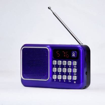 MICROBOTS MINI M41VP FM Radio with Bluetooth Speaker - Portable & Wireless Sound System FM Radio