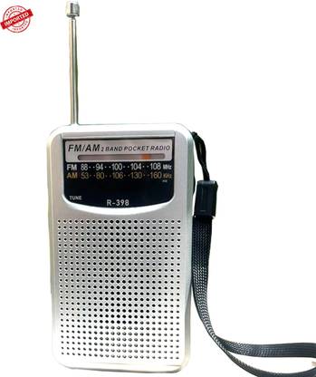 Fangtooth R-398 AM-FM Pocket Radio Player Multimedia Dual Band Mini FM Radio