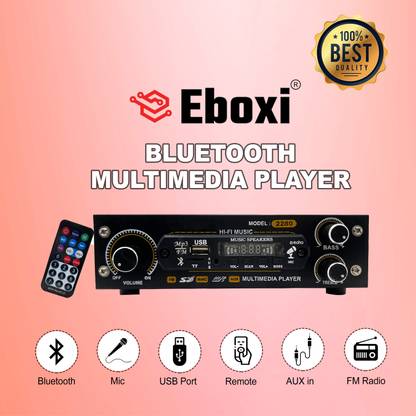 Eboxi New AC/DC FM Radio Multimedia Speaker with AUX, Bluetooth, USB FM Radio
