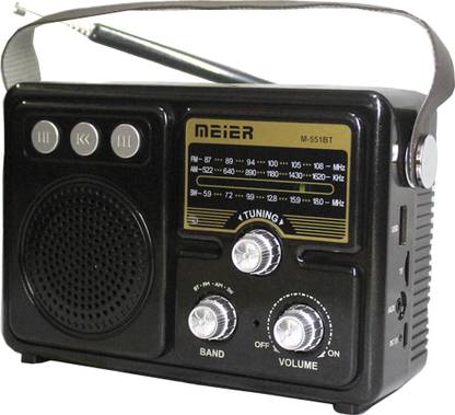 BeerTech M-551BT Analog Radio With FM/AM/SW 3 Band FM Radio