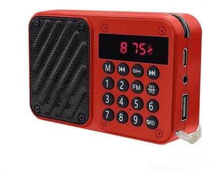 MICROBOTS M7 Pocket Blast FM Radio (USB Charging) and Number Pad (AUX, SD Card, USB Input) FM Radio
